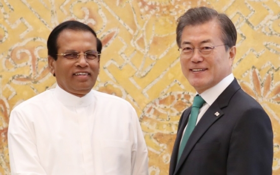 Leaders of Korea, Sri Lanka agree to bolster ties