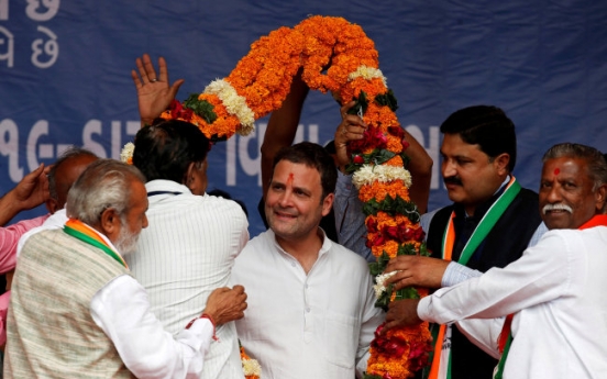 India's Congress party names Rahul Gandhi president