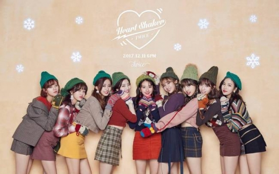 Twice tops music streaming charts with 'Heart Shaker'