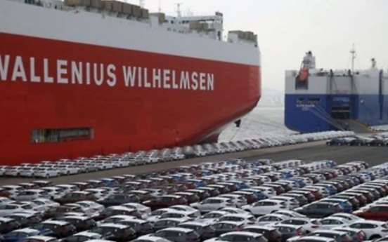 Korea's auto exports decline 8% in Nov.