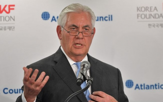 Tillerson says US ready to talk with NK without preconditions