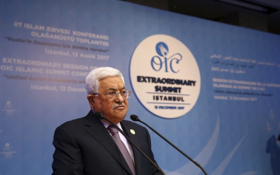 Palestinian president says no role for US in peace process