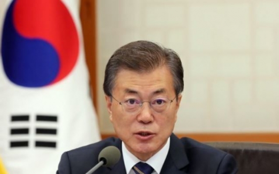 Moon's public support drops amid negative reports on hiring irregularities, China diplomacy