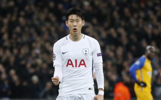 Tottenham’s Son Heung-min named top S. Korean male footballer of 2017