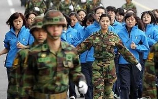 Korea to expand women's role in military