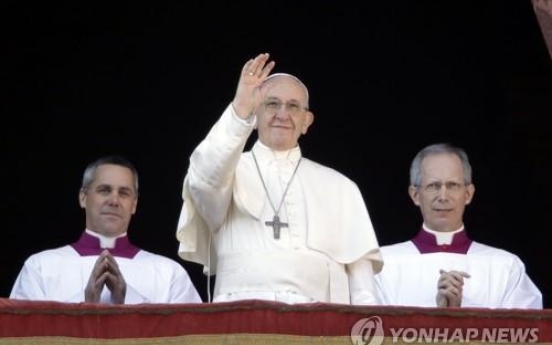 Pope gives pep talk to activists in S. Korea, worldwide fighting