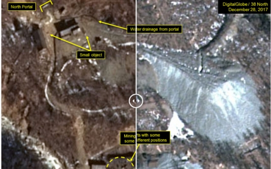 Satellite imagery shows tunneling at NK nuclear test site