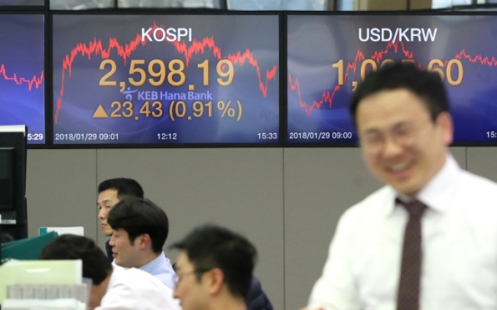 [Newsmaker] Kospi zeroes in on 2,600 closing mark