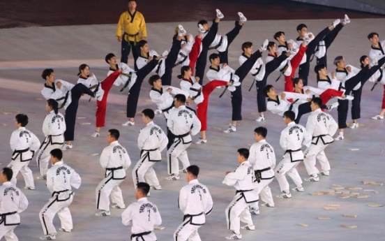 Two Koreas showcase joint taekwondo performance ahead of opening ceremony