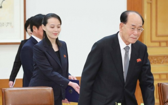 [PyeongChang 2018] President Moon, NK nominal head to cheer together for joint hockey team