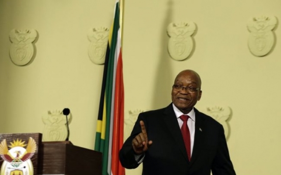 South African President Zuma succumbs to pressure, resigns