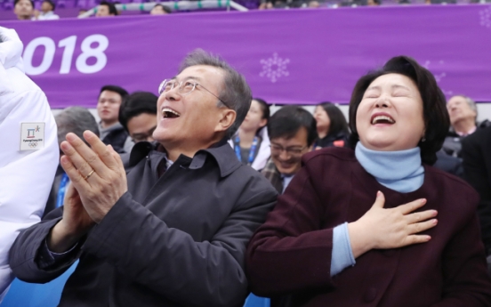 [PyeongChang 2018] Short track champion expresses gratitude for Moon's visit