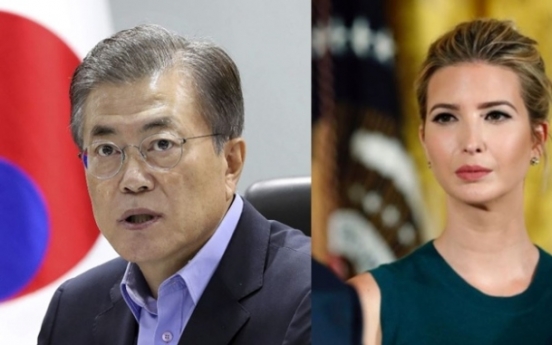 Korean president to host Ivanka, US delegates in welcome dinner