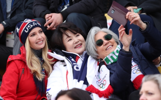 [PyeongChang 2018] First lady Kim, Ivanka watch snowboarding final