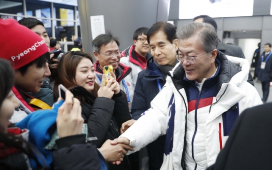 Moon's approval rating rises on Olympic success