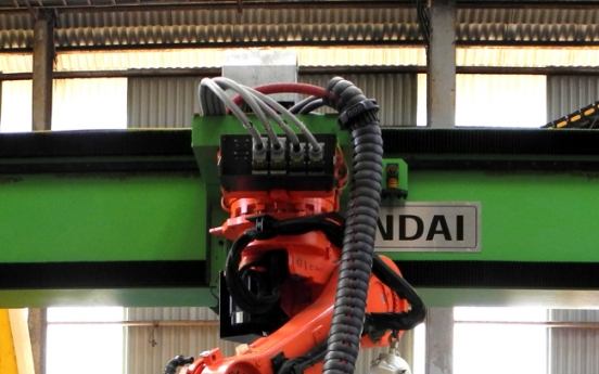 Hyundai Heavy Industries to use robots in shipbuilding