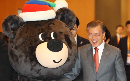 Moon hails PyeongChang Games for making Korean peace a possibility