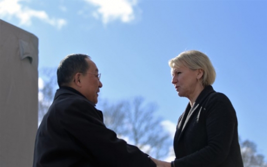 N. Korean, Swedish foreign ministers conclude rare talks