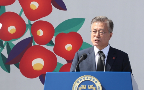 Moon apologizes to victims of Jeju massacre on 70th anniversary