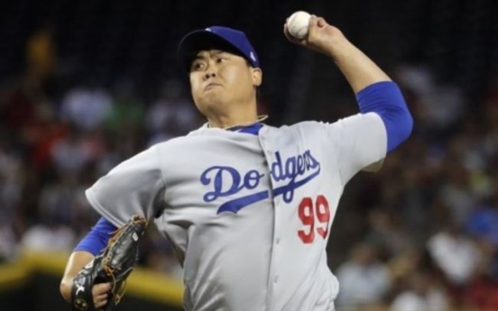 Dodgers' Ryu Hyun-jin shaky in 1st start of season