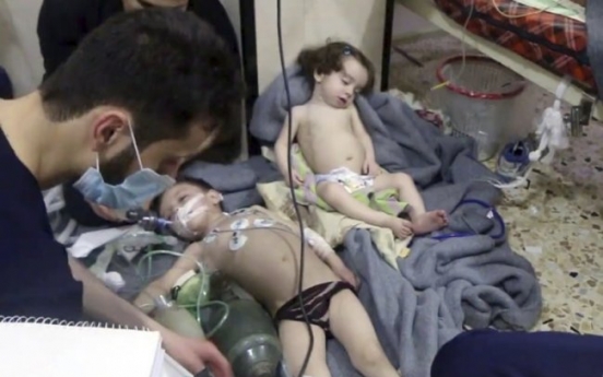 Suspected poison gas kills at least 40 in Damascus suburb