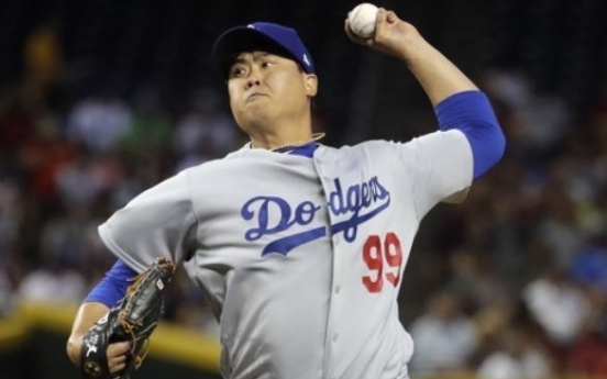 Dodgers' Ryu Hyun-jin picks up 1st win of '18