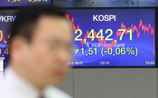 Seoul stocks open lower on foreign selling