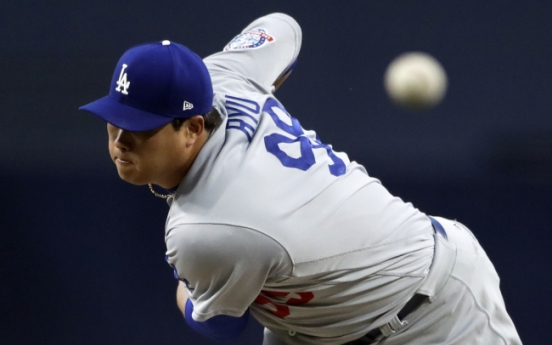 Dodgers' Ryu Hyun-jin throws gem to win 3rd consecutive start