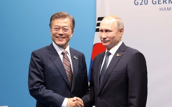 Moon, Putin agree on need for trilateral cooperation with N. Korea