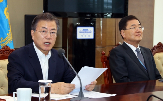 Moon urges stern punishment against sexual crimes