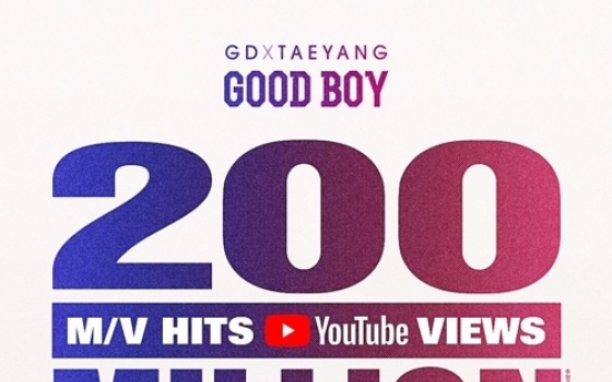 GD, Taeyang’s ‘Good Boy’ hits 200 million views