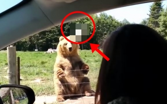 불곰에게 OO 던져준 女… ‘반전’ 결과