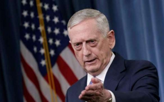 Mattis to visit Seoul next week for talks with S. Korean minister