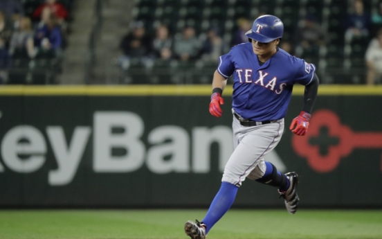 On-base streak ends at 52 games for Rangers' Choo Shin-soo