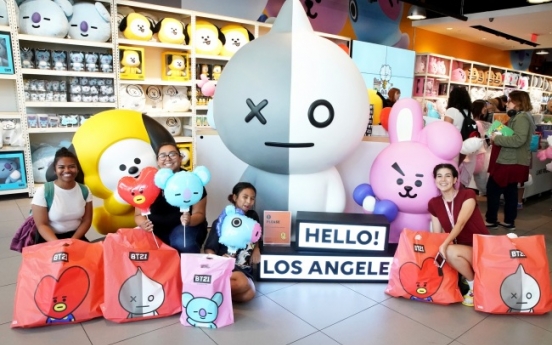 Line Friends opens pop-up character store in Hollywood