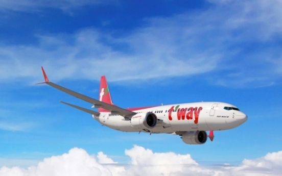 Budget carrier T'way makes debut on main bourse