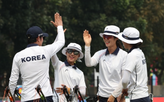 Korea wins gold in women's team compound archery