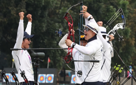 Korea wins gold in men's team compound archery
