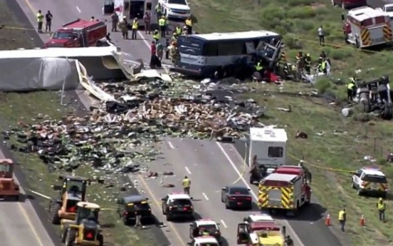 At least 7 killed in head-on bus crash in New Mexico