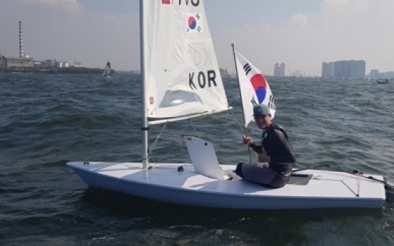 S. Korea's Ha Jee-min wins sailing goald in men's laser standard