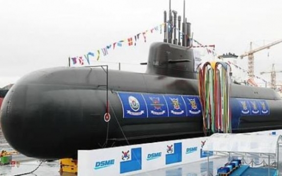 Korea launches 3,000-ton homegrown submarine