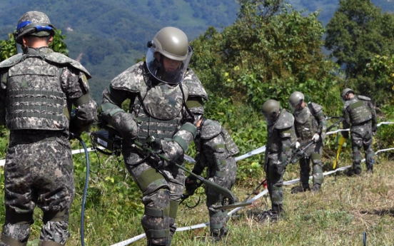 NK disposes of land mine found during JSA disarming work: defense ministry