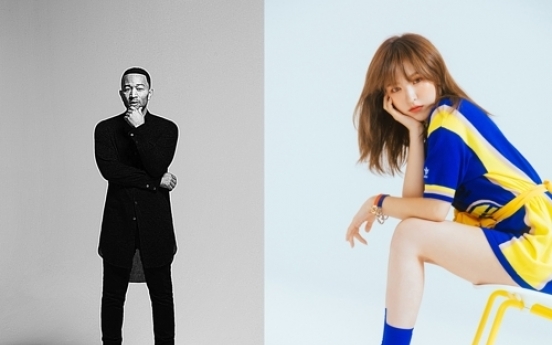 John Legend sings duet with Wendy