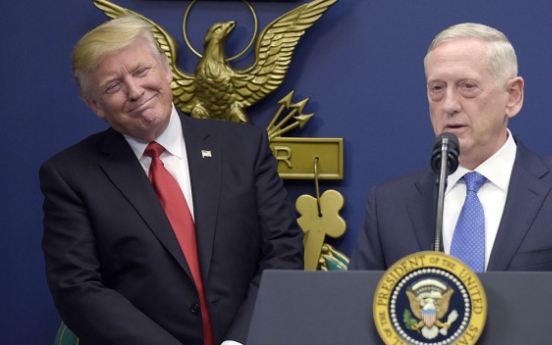 Trump touts good relations with 'sort of a Democrat' Mattis