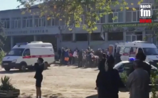 Explosive device kills 10, injures dozens at Crimean college