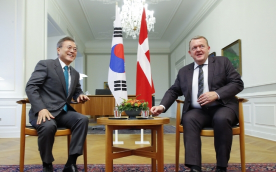 Leaders of Korea, Denmark agree to expand cooperation