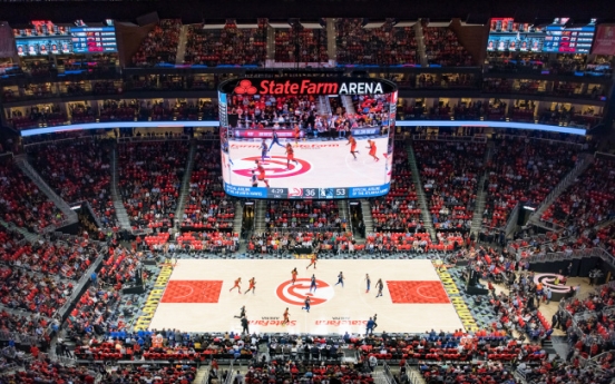 [Photo News] Samsung lights up Atlanta Hawks' home arena