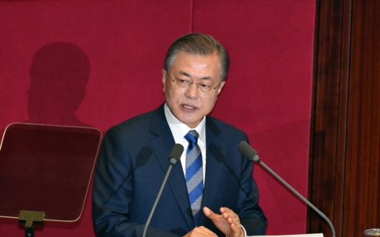 Moon calls for parliamentary support for expansionary budget, peace process with N. Korea