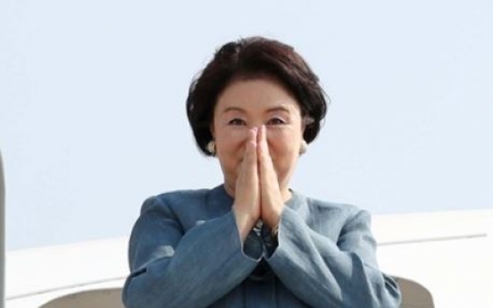 Korean first lady wraps up India trip