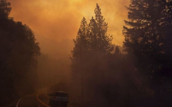 Hearses stand by as crews search for California fire victims